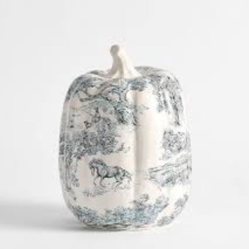 Pottery Barn Brandon Maxwell Groveland Ceramic Large Pumpkin. BNIB BEAUTIFUL!